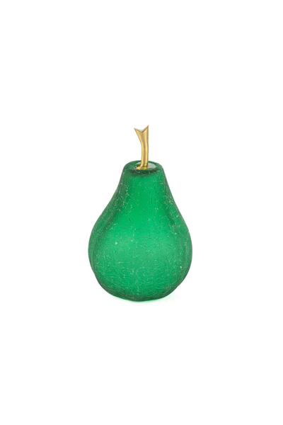 Mikasa Moor Yeşil Armut Cam Obje 13x20cm