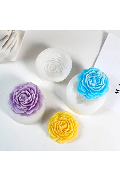 Peony wax silicone mold small size