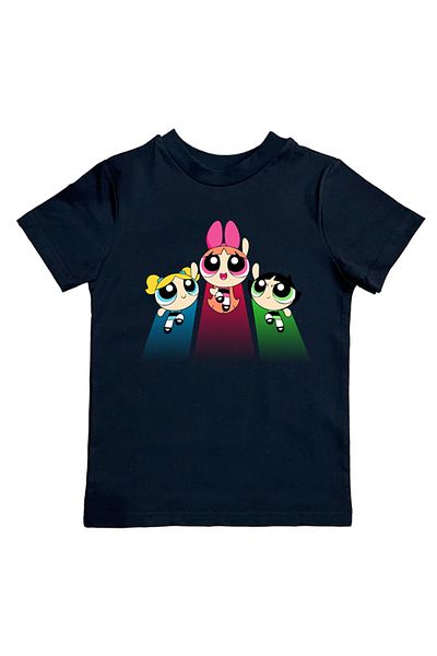 SEDİRLİ Tricou pentru copii din bumbac pieptănat cu imprimeu Power full girls