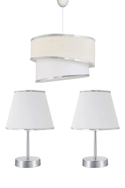 BBY HOME & DESIGN Bolivor Model CHANDELIER-LAMPSHADE-COMMIDINE Set
