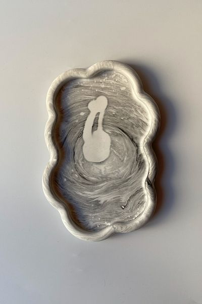 sin istanbul Cloud Plate Marble Pattern