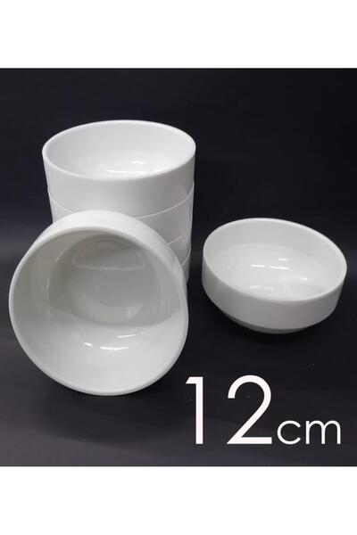 abnturk 4 Adet Sağlam Beyaz Melamin Çorba Kasesi 12cm Yoğurt,Hoşaf,Sütlaç Ev ...