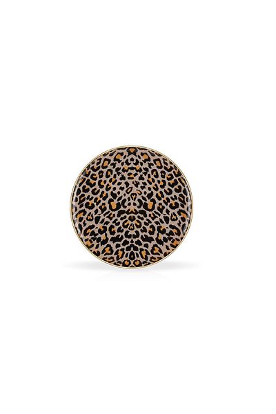 Glore Leopard Salmon Cake Plate 21cm 6 Pieces