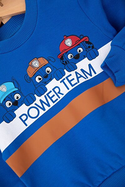 VEGAMOD ERKEK BEBEK POWER TEAM YAZILI  İKİ İP POLARLI ŞARDONLU 9-12-18-24AY MEVSİMLİK ALT-ÜST TAKIM