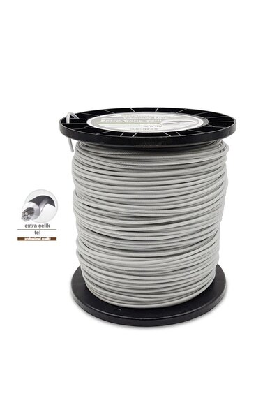 SPRING GARDEN Motorlu Tırpan Misinası 3,3 Mm Extra Çelik Telli Rulo 200 Mt (d...