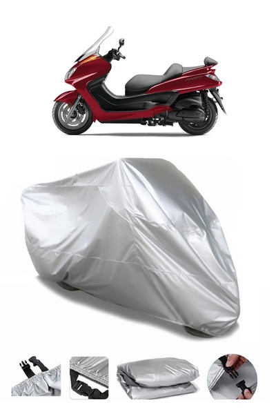 AUTOLION Yamaha Majesty 125 Gray Motorcycle Tarpaulin Premium Quality