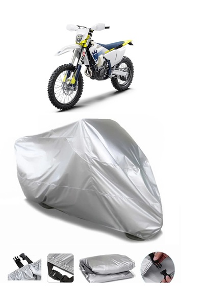 AUTOLION Husqvarna FE 501 Gray Motorcycle Tarpaulin Premium Quality
