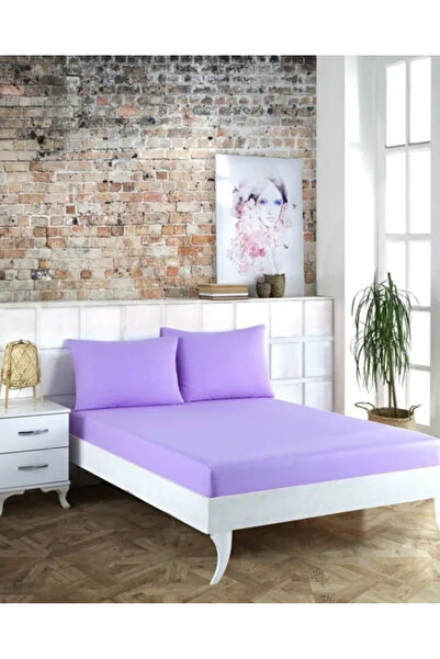 BESTİNA GOLD Elastic Sheet Set Solid Color Cotton-Pillowcase Single-Double Personality-Battal