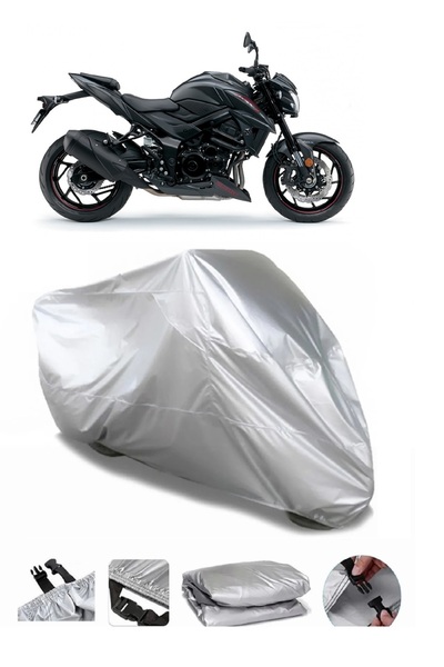 AUTOLION مشمع دراجة نارية سوزوكي GSX-S 750 ABS باللون الرمادي عالي الجودة