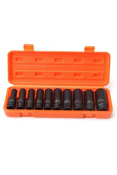 Titi 5490 1/2" Deep Pneumatic Socket Wrench Set 10 Pieces (metric)