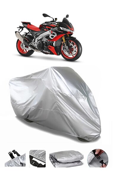 AUTOLION مشمع دراجة نارية باللون الرمادي من Aprilia Tuono V4 1100 Factory عال...