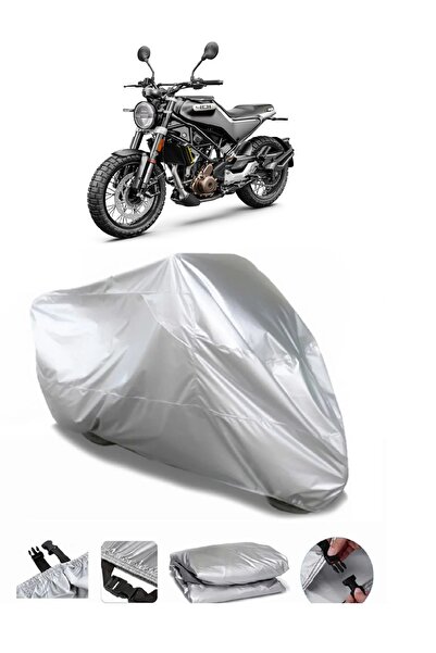 AUTOLION Husqvarna Svartpilen 401 Gray Motorcycle Tarpaulin Premium Quality