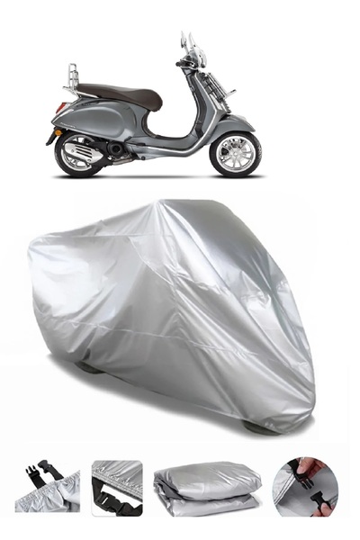 autolion مشمع فيسبا بريمافيرا 50 للتجول باللون الرمادي للدراجات النارية عالي ...