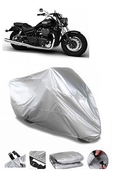 AUTOLION Triumph Thunderbird Gray Motorcycle Tarpaulin Premium Quality