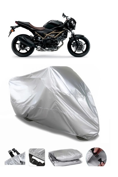 AUTOLION مشمع دراجة نارية سوزوكي SV650X باللون الرمادي عالي الجودة