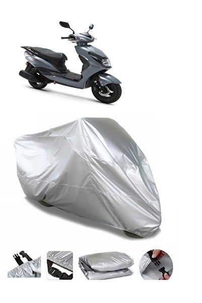 autolion مشمع كوبا سبيس 50 برو للدراجات النارية باللون الرمادي عالي الجودة