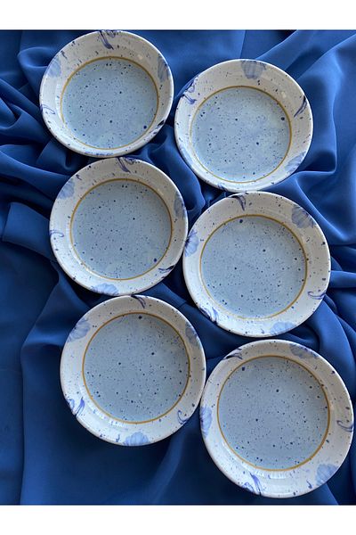 VENÜS HOME DECORATION Poppy Model 6 Pieces Bowl Snack Plate