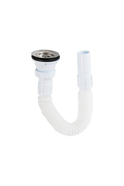 emeey Lavabo sifonu körüklü pis su gideri plastik lavabo hortumu akordeon boru