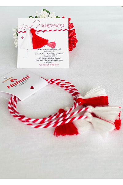 Concept HuBuTU Gift Set of 5 Tasseled Locked Martentica Wishes, Luck, Love, Couple, Blessings, Lover Bracelet Set
