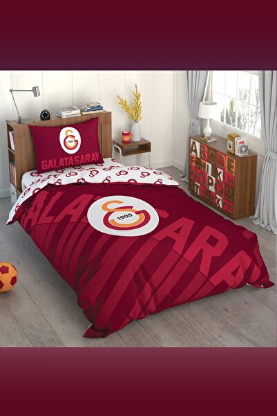 Taç Galatasaray Kırmızı Lisanlı 5 Parça Tek Kişilik Uyku Seti