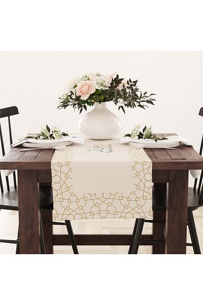 Filamente Ramadan Runner / Ramadan Pattern / Stain Resistant - Washable Micropetek Fabric 140x40