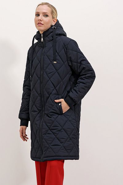 Bigdart 5138 Lange Steppjacke - Marineblau