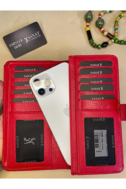 SANAT LEATHER SL-2102 UNİSEX 19 см × 9,5 см гаманець із відділенням для телеф...