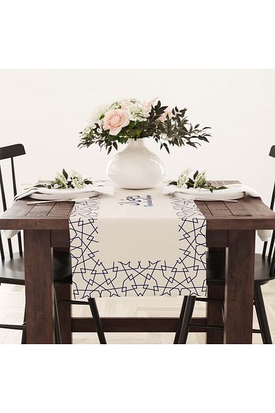 Filamente Ramadan Runner / Ramadan Pattern / Stain Resistant - Washable Micropetek Fabric 140x40