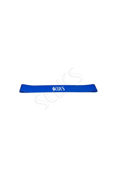 SCUCS Aerobic Latex Band 3 cm Blue Color Hard Pack of 6