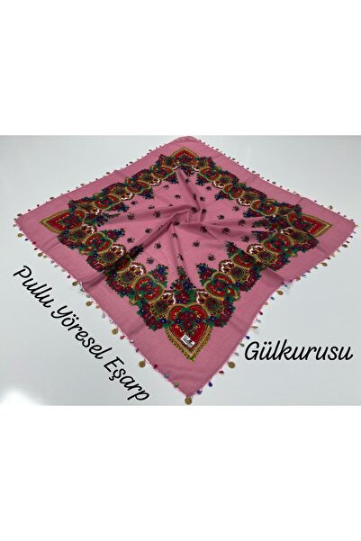 Genel Markalar Yöresel Çeyrekli Boncuklu Mardin Hemavi Eşarp