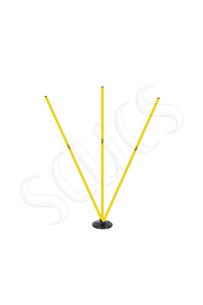 SCUCS RUBBER MOUNTED 3-PIECE ANGULAR STICK YELLOW
