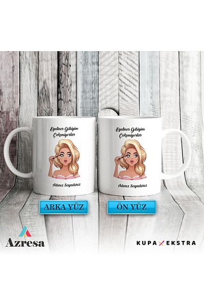 Azresa I'm Like Eyeliner They Don't Shoot Written - Mug Cup