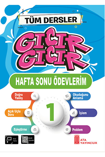 Ata Yayıncılık 1. Sınıf Gıcır Gıcır Hafta Sonu Ödevlerim Tüm Dersler
