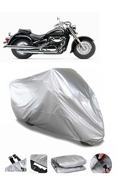 CoverPlus ماركة سوزوكي VL 800 فولوسيا رمادية مقاومة للماء للدراجات النارية