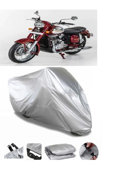 Breen ماركة Jawa 250 الكلاسيكية الرمادية المقاومة للماء للدراجات النارية