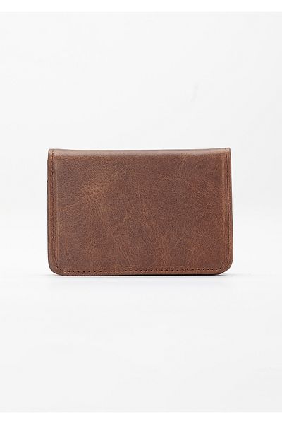 Niki Leather Πορτοφόλι Nerina Brown Unisex Card Holder