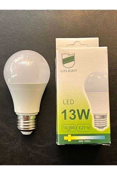 Uzlight 13 WATT 1050 LÜMEN YÜKSEK IŞIK 3000K GÜNIŞIĞI A60 E27 LED AMPUL