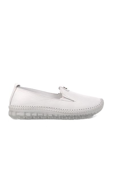 Voyager 9059 Pantofi de damă din piele naturală albă