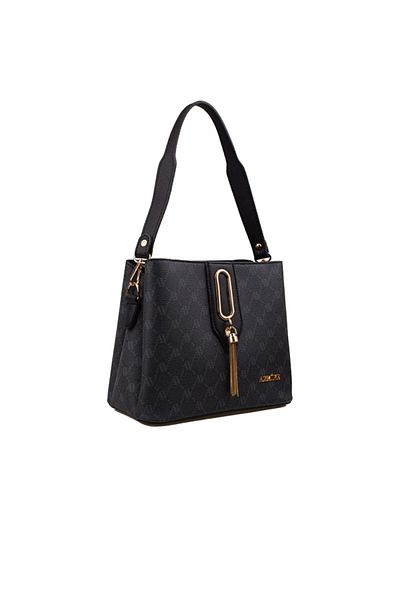 Armine Casual Women's Shoulder Bag - Black Logo