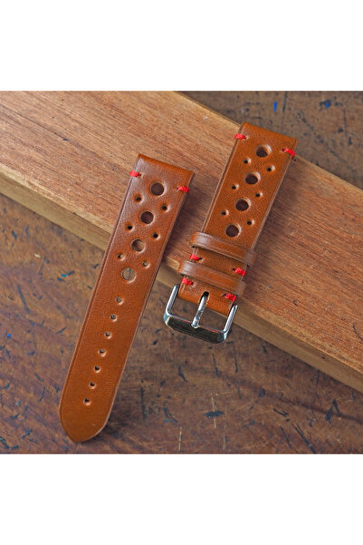 Ventum نموذج رالي كرافت 21 مم لون أسمر، سلك مصنوع يدويًا من الجلد الأصلي