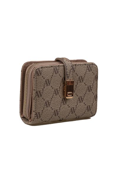 Armine Mink Dotted Pattern Women's Small Size Wallet