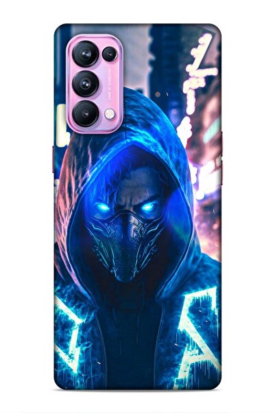 Lopard حافظة هدايا لهاتف اوبو رينو 5 برو مارا هاي فاي 16 باللون الأسود هاكر باللون الأزرق الداكن