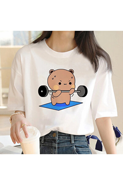 Jose Clothing Λευκό με τύπωμα οργανικό βαμβάκι oversized μπλουζάκι