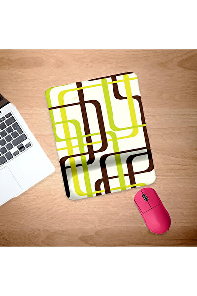 UcuruStore Πράσινο καφέ ορθογώνιο mouse pad με υποστήριξη καρπού