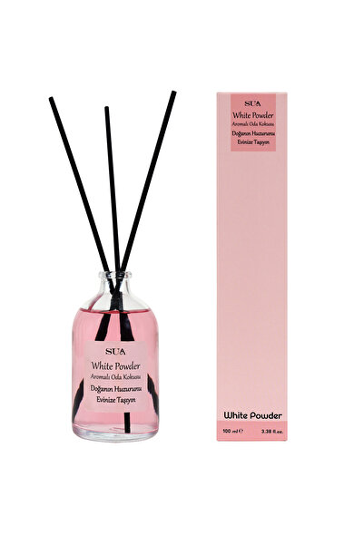 White Powder Parfüm Aromalı Bambu Çubuklu Oda Kokusu Koku Giderici - 100 ml Oda Parfümü