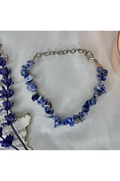 Elifsu Jewelry Sodalit Taşı Doğal Taş Kırıktaş Bileklik