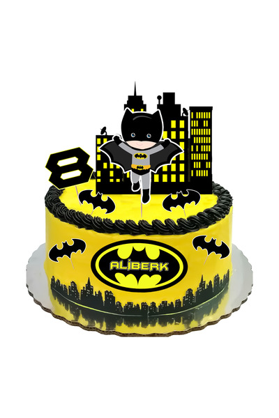 Parti Evreni Batman Pasta Süsü Seti