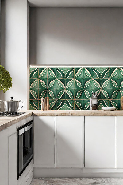 DECORIO HOME Mutfak Tezgah Arası Kaplama - Duvar - Fayans - Banyo - Çok Amaçlı Kaplama Folyosu