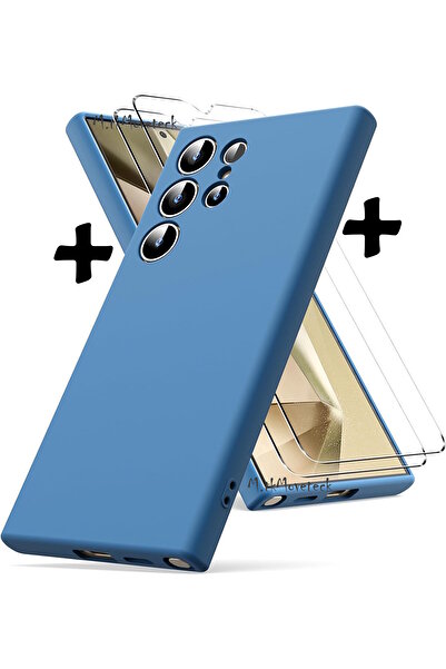 m.tk moveteck Samsung Galaxy S24 Ultra Kılıf Kamera Korumalı Yumuşak Mat Sili...