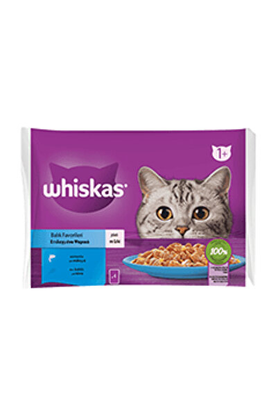 Whiskas WHİSKAS 85 GR 4'LÜ POUCH BALIK ÇEŞİTLERİ 13'LÜ
